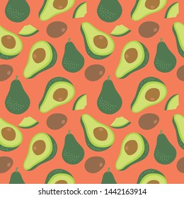 Avocado pattern, perfect for textile and graphic designs.