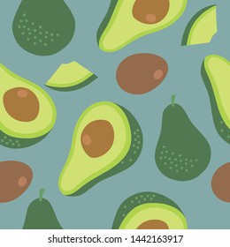 Avocado pattern, perfect for textile and graphic designs.