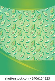 avocado pattern, texture background, for fabrics, backgrounds, food publication backgrounds