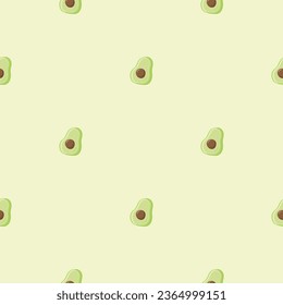 Avocado pattern vector illustration. Avocado seamless pattern and texture background design. Repeat pattern and decoration. - Shutterstock ID 2364999151