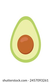 avocado pear sign, vector icon