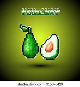 avocado pixel art