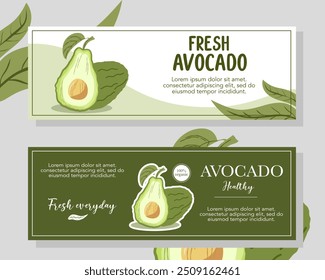 Avocado product label vector design template or avocado logo vintage, good for oil industries, oil product, avocado fruit label, avocado farm. Vector illustration.