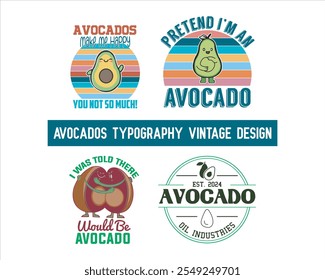 Avocado product vector design template or avocado vintage, good for oil industries, oil product, avocado fruit, avocado farm