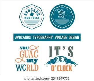 Avocado product vector design template or avocado vintage, good for oil industries, oil product, avocado fruit, avocado farm