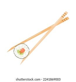avocado rolls on bamboo rice sticks separately on a white background