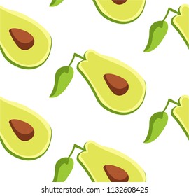 Avocado seamless background