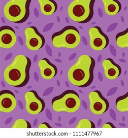 Avocado Seamless Pattern