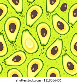 avocado seamless pattern