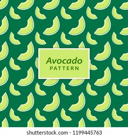 Avocado seamless pattern