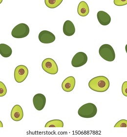 Avocado seamless pattern. Avocados texture.