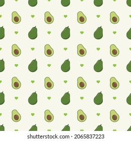 avocado seamless pattern background vector