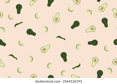 avocado seamless pattern for background,wrapping,fabric,wallpaper,etc