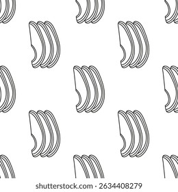 abacate padrão sem costura em estilo de arte de linha, design para têxtil, pacote, papel de embrulho, esboço de ilustração vetorial no fundo branco