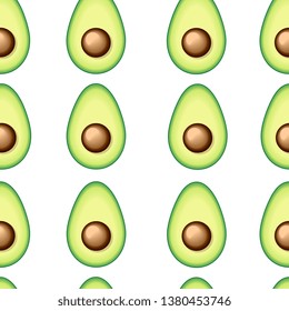 Avocado seamless pattern. Textile, wallpaper pattern. Vector EPS10.
