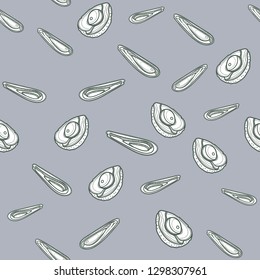 Avocado seamless pattern. Vector illustration for ads, menu and web banner designs. Organic and healthy food concept.