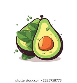 avocado simple modern logo vector