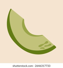 Fatia abacate. Fruta madura cortada sem casca verde, superalimento orgânico, ingrediente vegetariano tropical para café da manhã saudável. Ilustração de abacate vetorial.
