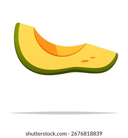 Avocado-Scheibe, Vektorgrafik einzeln