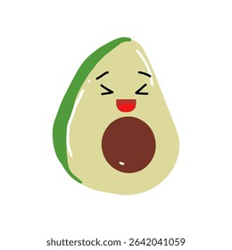 Avocado Stylized vector character with variant expression