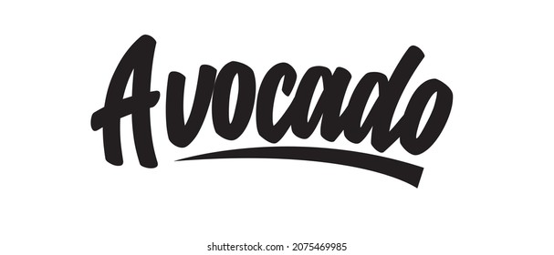 Avocado. Tee print with slogan. Typography for t shirt.