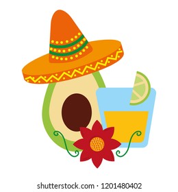 avocado and tequila drink hat mexican