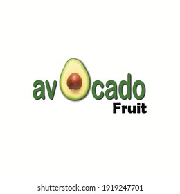 Avocado text for the icon or logo