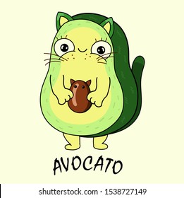 
Avocado that looks like a cat