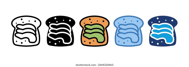 Avocado Toast Icon Element For Design