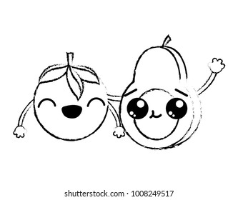 Avocado and tomato design