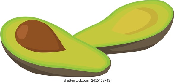 Diseño de ilustraciones de vectores de aguacate