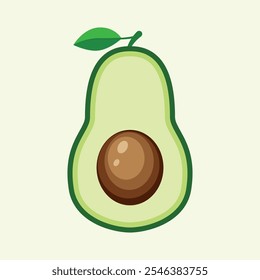 Symbole für Avocado-Vektordesign-Elemente