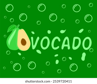 Avocado Vetor Design. ilustração do plano de fundo para a sentença Avocado.