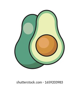 icono de color plano vectorial agudo 