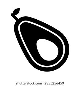Avocado Vector Glyph Icon For Personal And Commercial Use.
