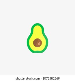 avocado vector icon