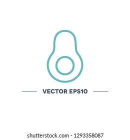 avocado vector icon