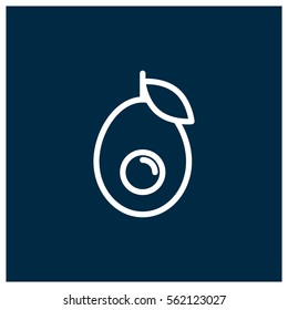 Avocado vector icon