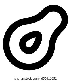Avocado Vector Icon