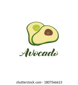 Plantilla de diseño de ilustración de icono vector de aguacate