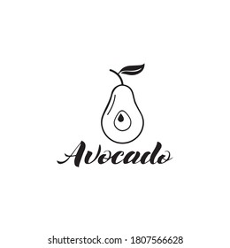 Avocado vector icon illustration design template