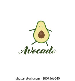Plantilla de diseño de ilustración de icono vector de aguacate