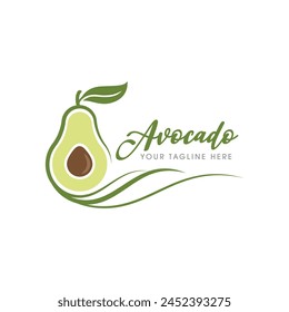 Avocado vector icon illustration design template