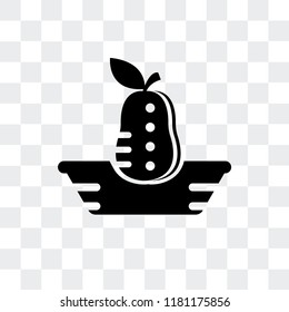 Avocado vector icon isolated on transparent background, Avocado logo concept