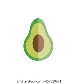 avocado vector. icon. symbol. art. graphic
