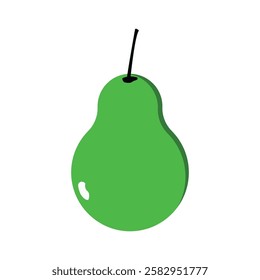 avocado vector illustration design template