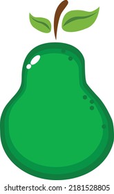 Arte de la fruta vector de aguacate 