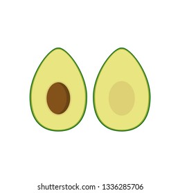 Avocado vector illustration. Vegetables
