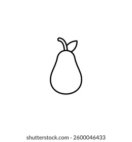 Avocado vector line icon icons design