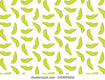 Vector de aguacate. aguacate de fondo blanco. Papel tapiz de aguacate.